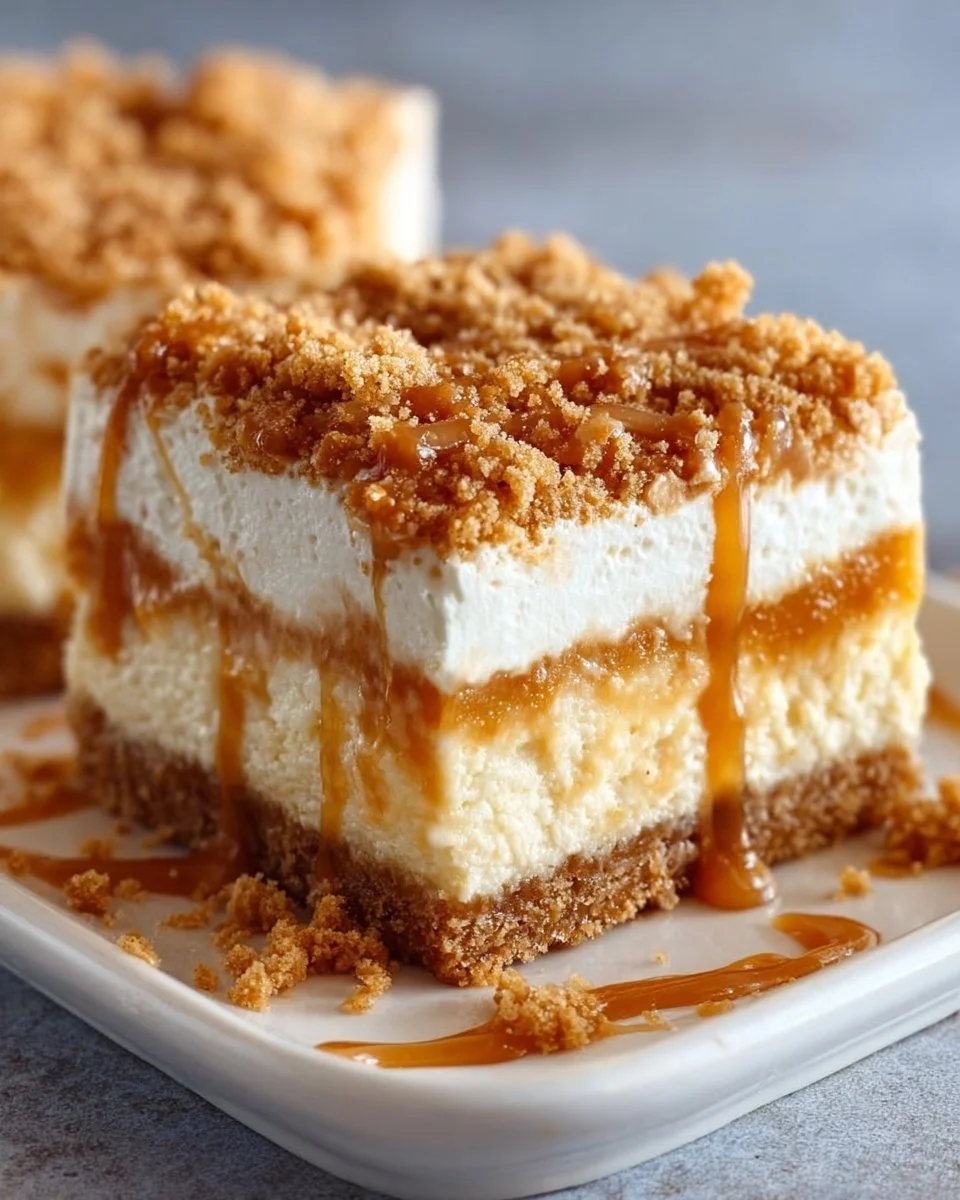 Butterscotch-Käsekuchen-Riegel