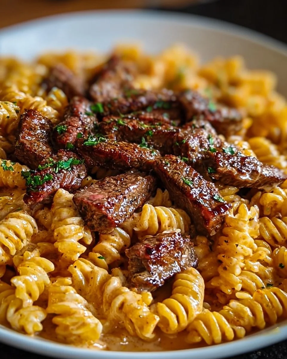 Ein-Pfannen-Buffalo-Ranch-Steak &amp; Pasta