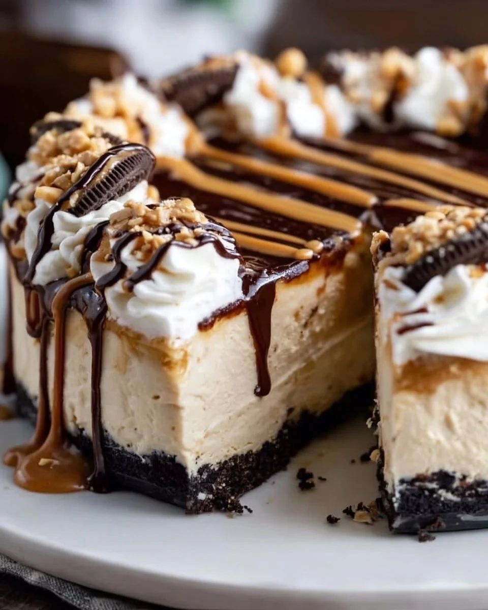 Einfache No-Bake Erdnussbutter-Käsekuchen Rezept
