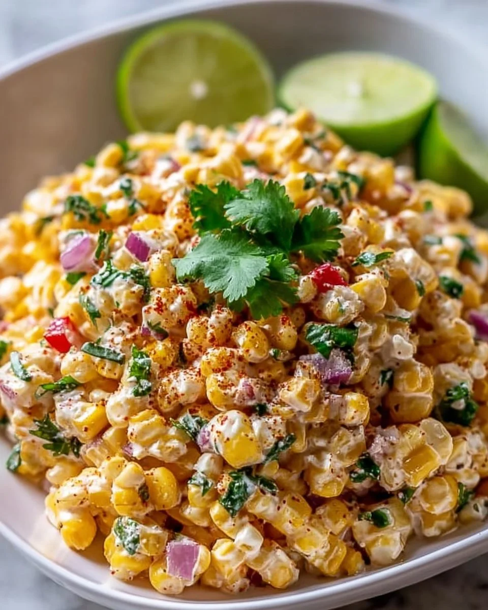 Gesunder Straßenmais-Salat mit griechischem Joghurt