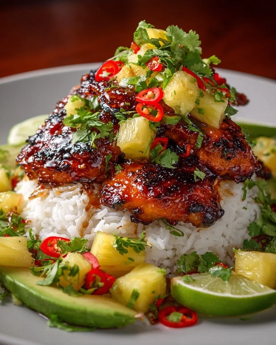 Hawaiian Chicken Stack