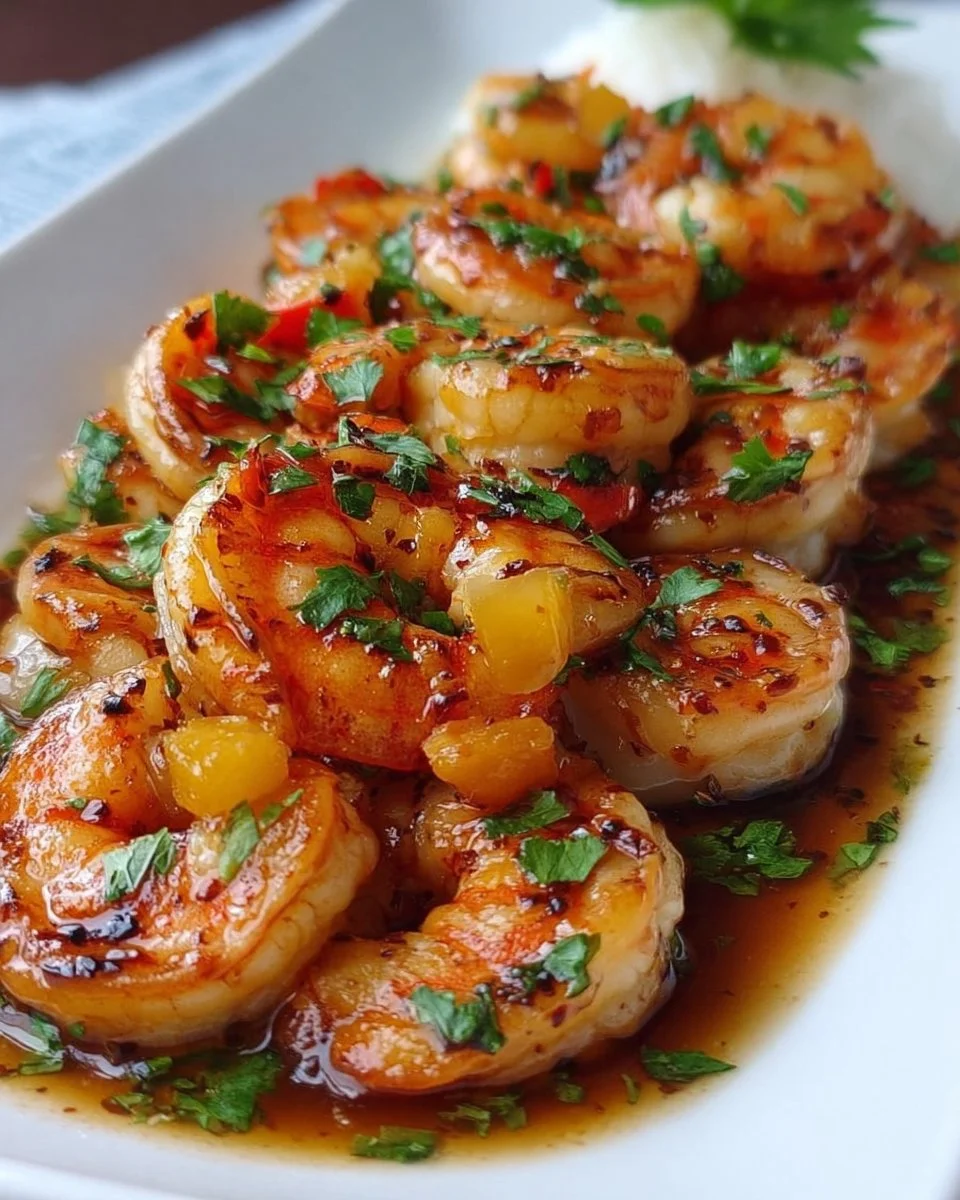 Hawaiianische Knoblauchgarnelen