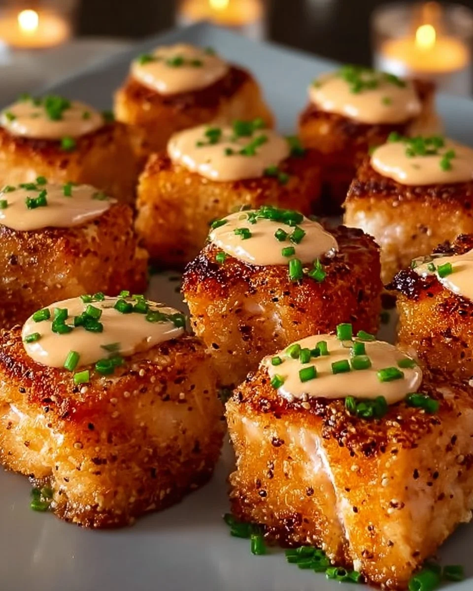 Krosse Bang Bang Lachs Häppchen