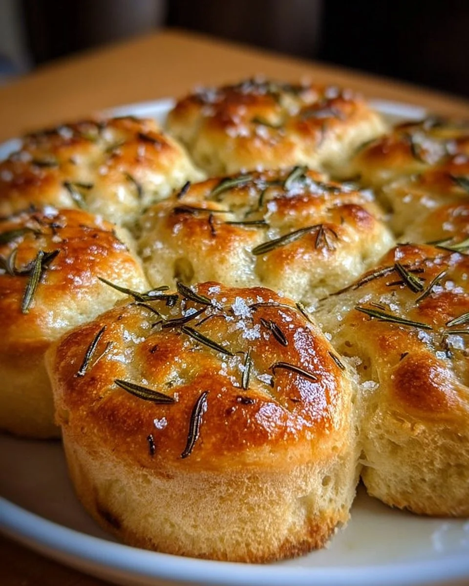 Rosmarin-Knoblauch-Focaccia-Muffins
