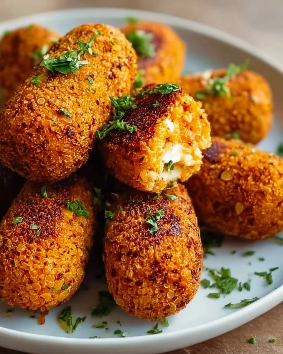 Crispy Linsenkroketten aus der Heißluftfritteuse