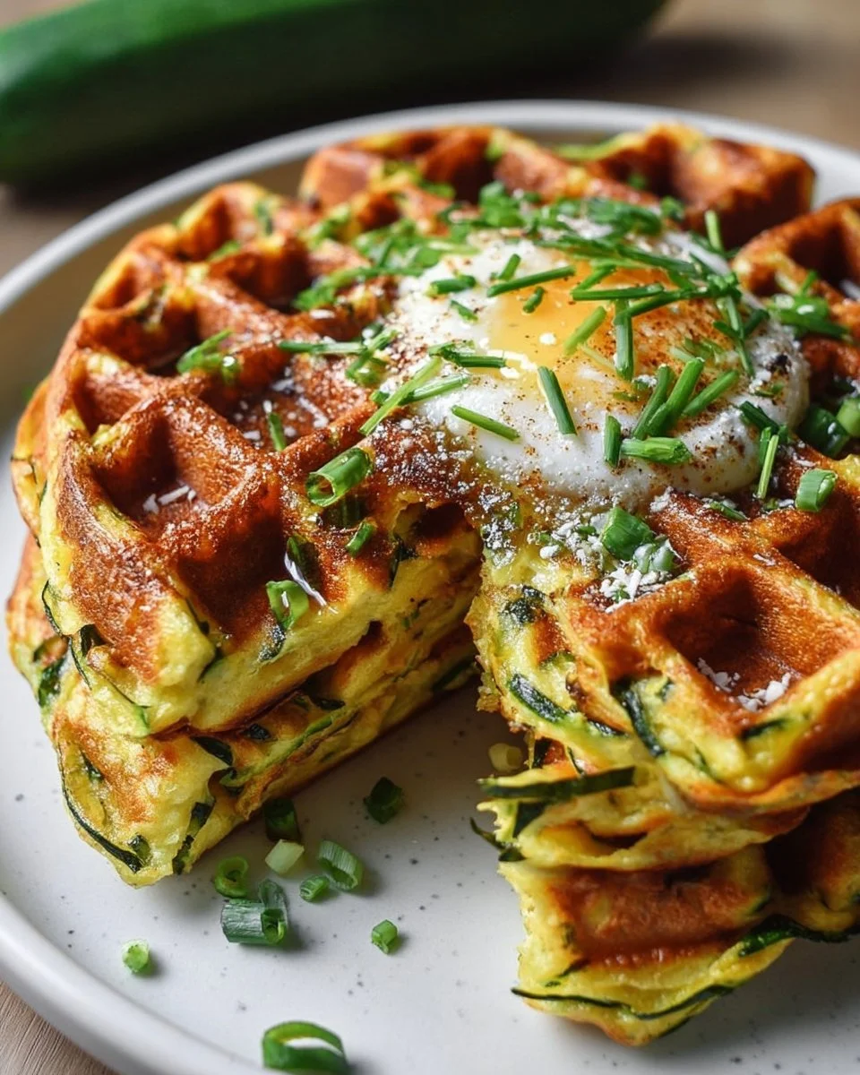 Einfache Zucchini-Waffeln