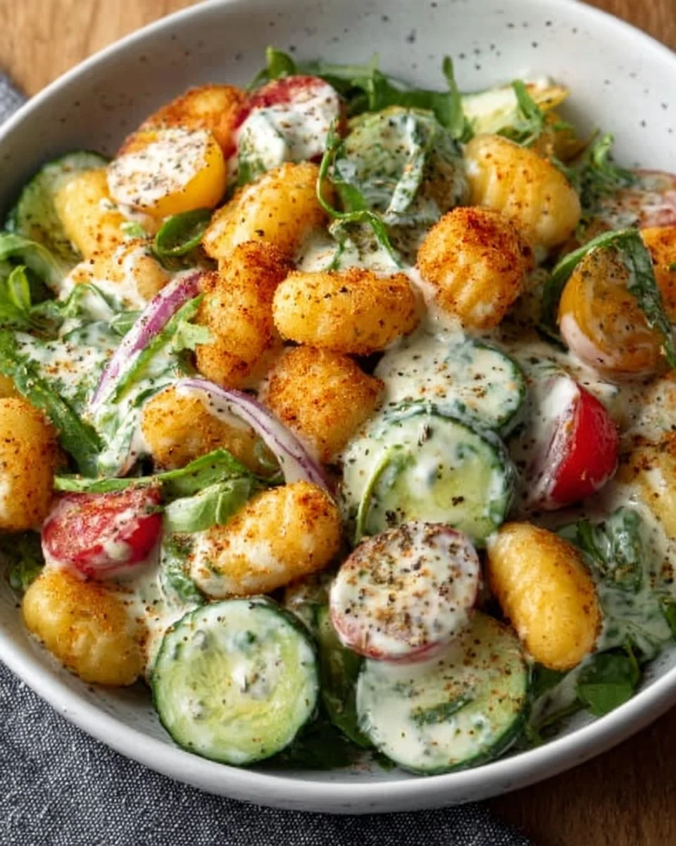 Gnocchi-Salat mit Joghurt-Dressing
