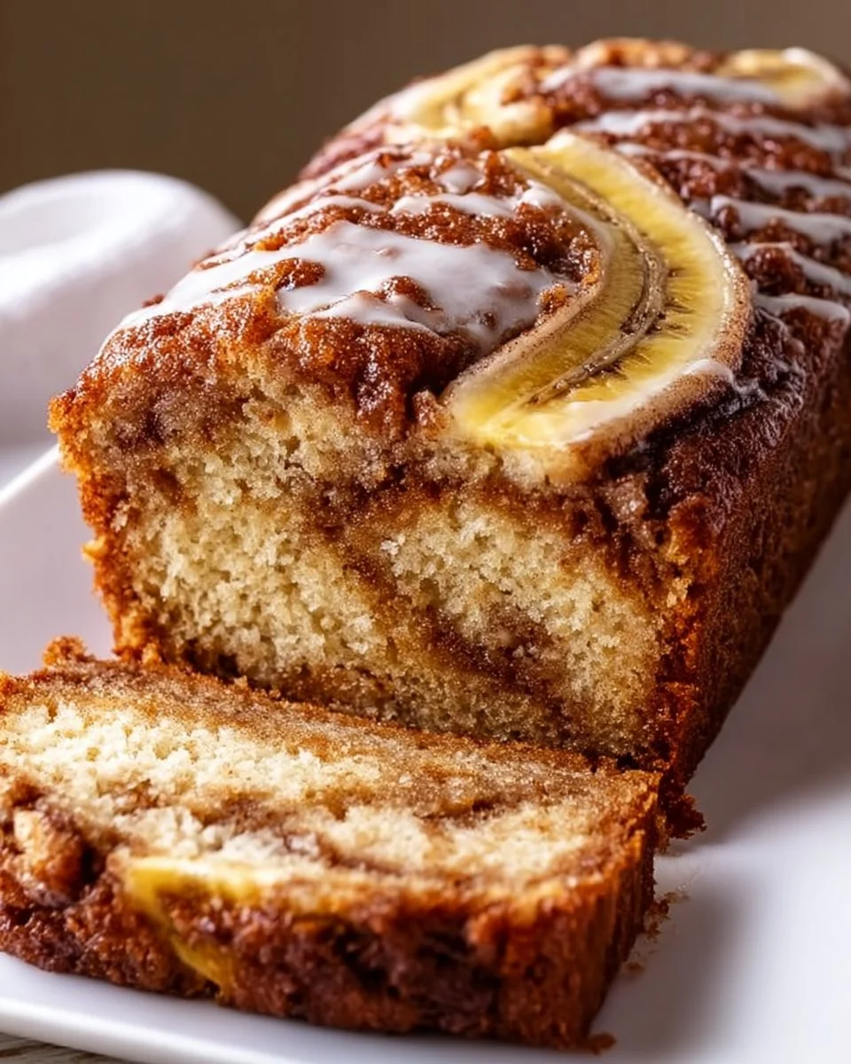 Hausgemachtes Zimt-Schnecken-Bananenbrot