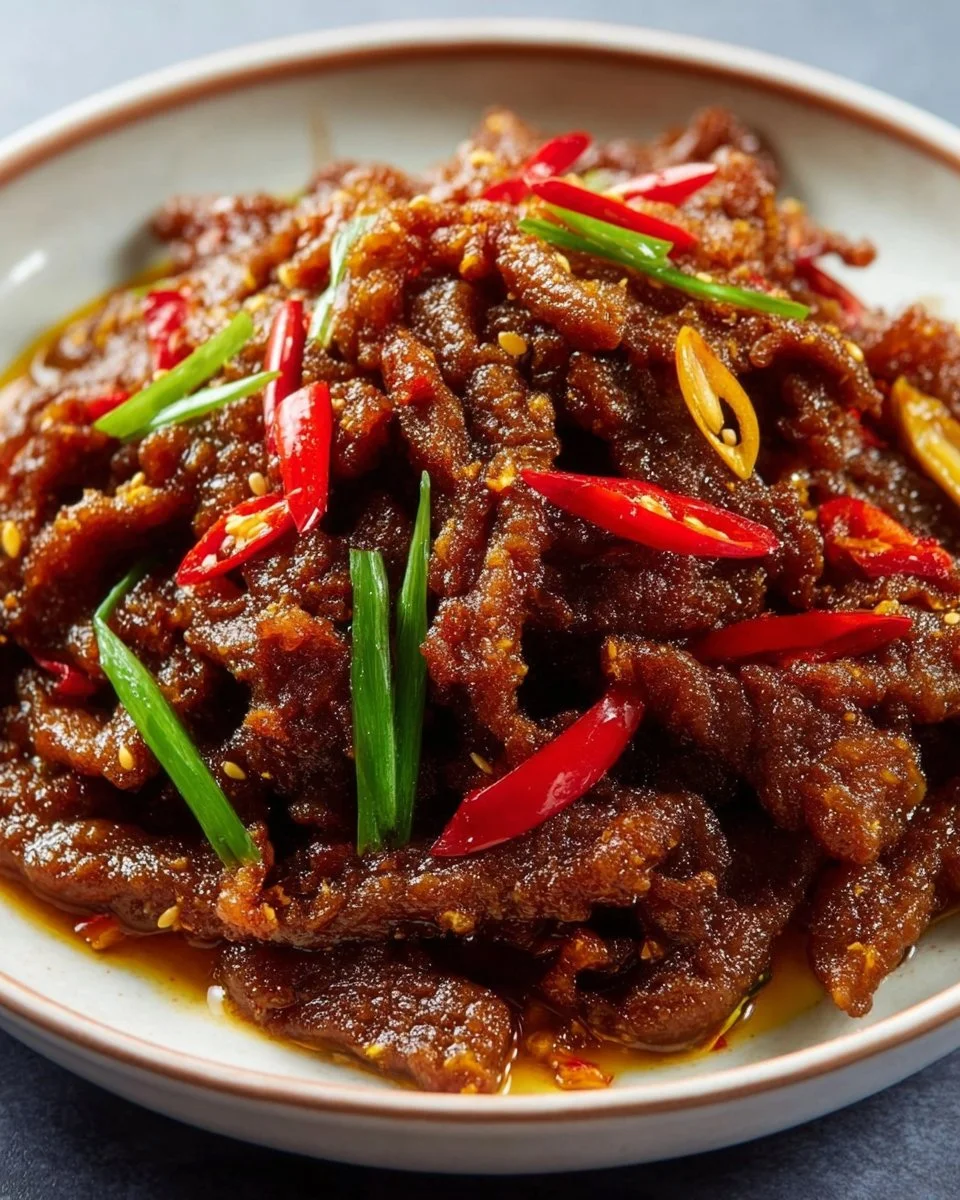 Knuspriges Chili-Rindfleisch
