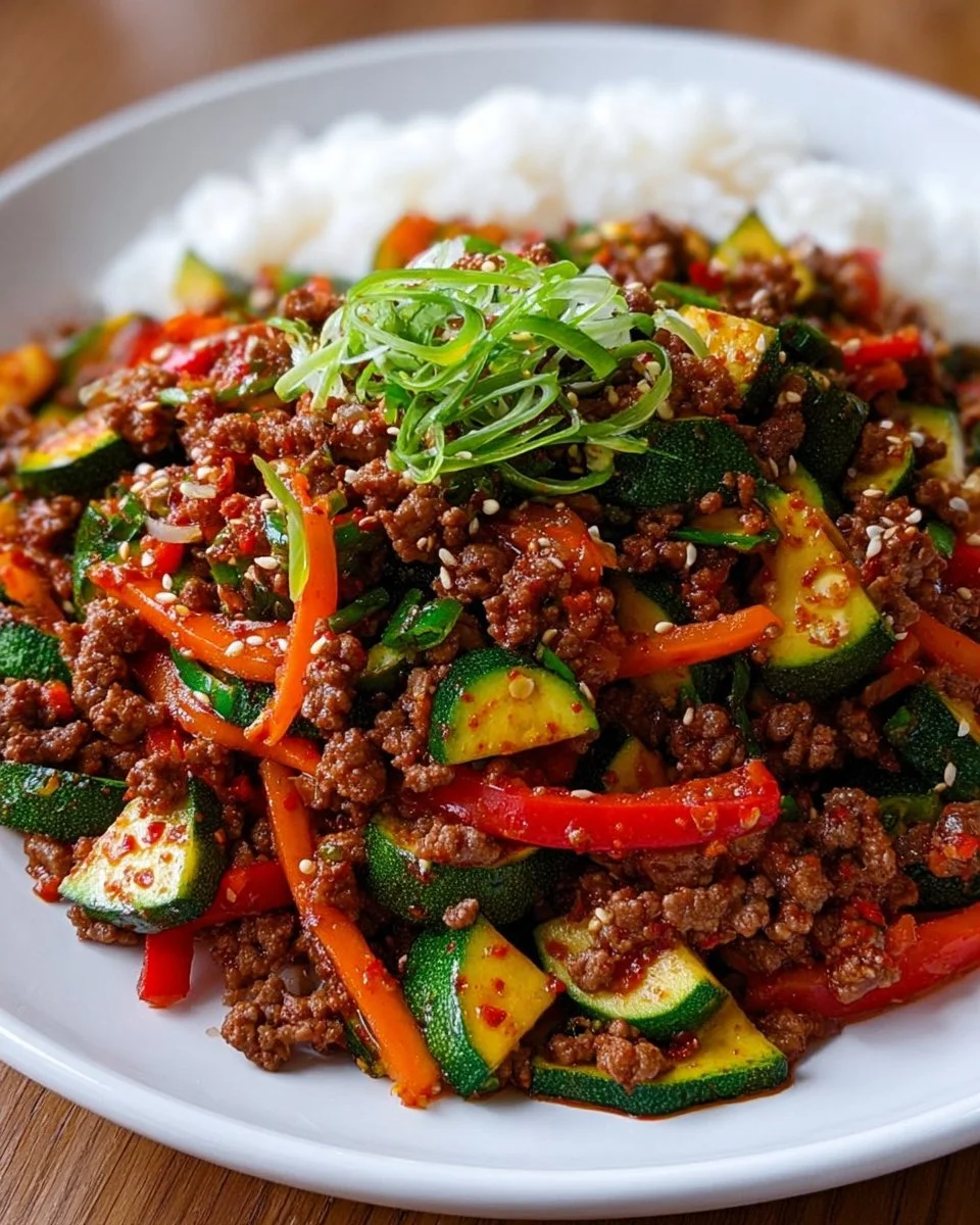 Koreanische Hackfleischpfanne