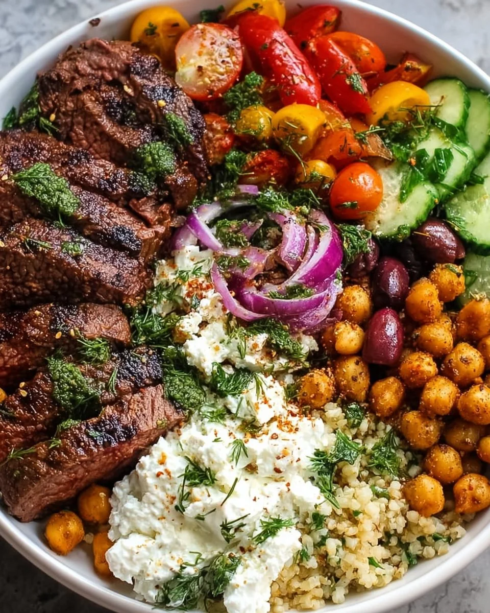 Mittelmeer Steak Schüssel