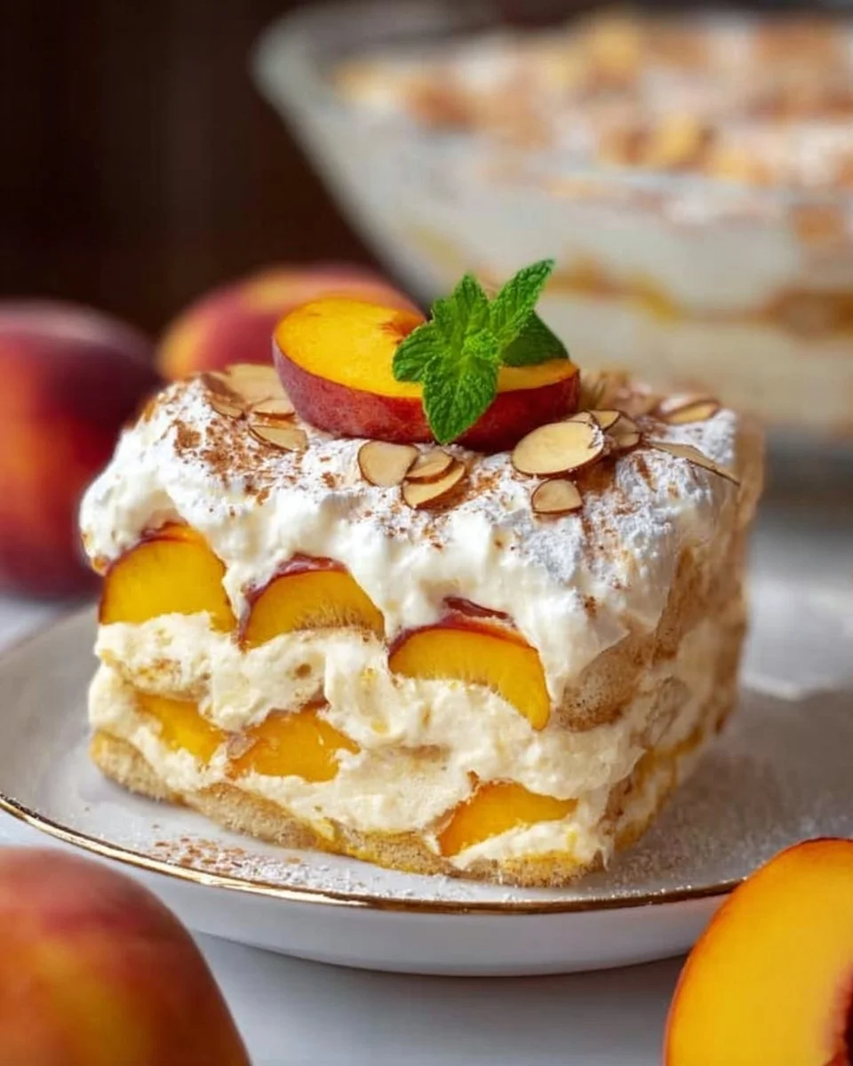 Pfirsich Tiramisu