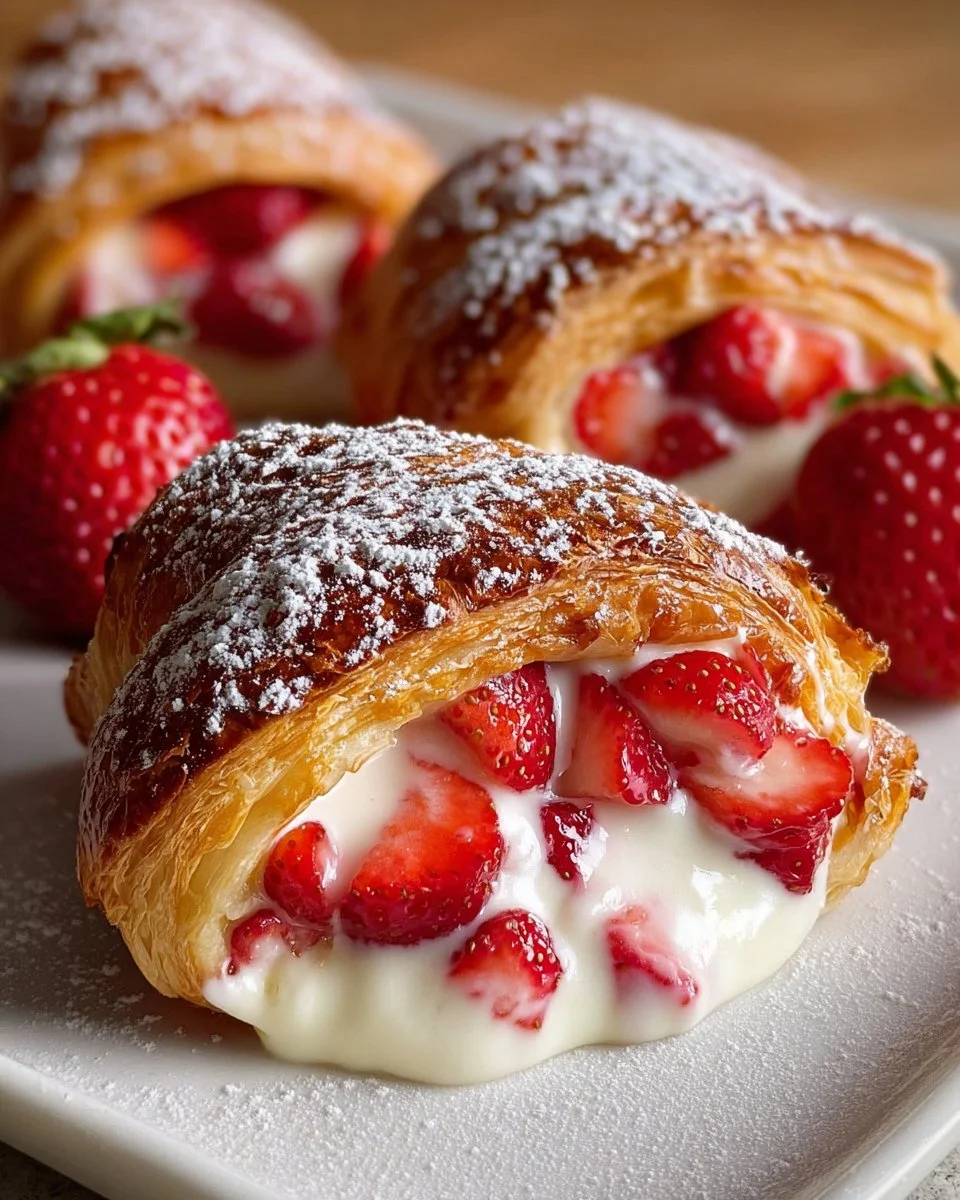 Sweet Strawberry Cheesecake Rolls