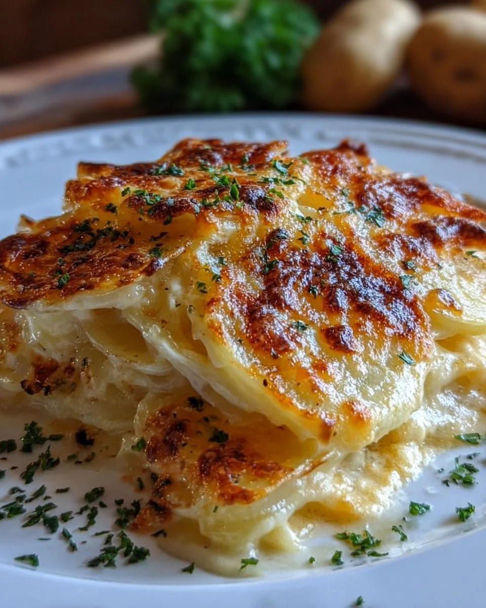 Überbackene Kartoffeln mit drei Käsesorten: Ein geschmackliches Vergnügen!