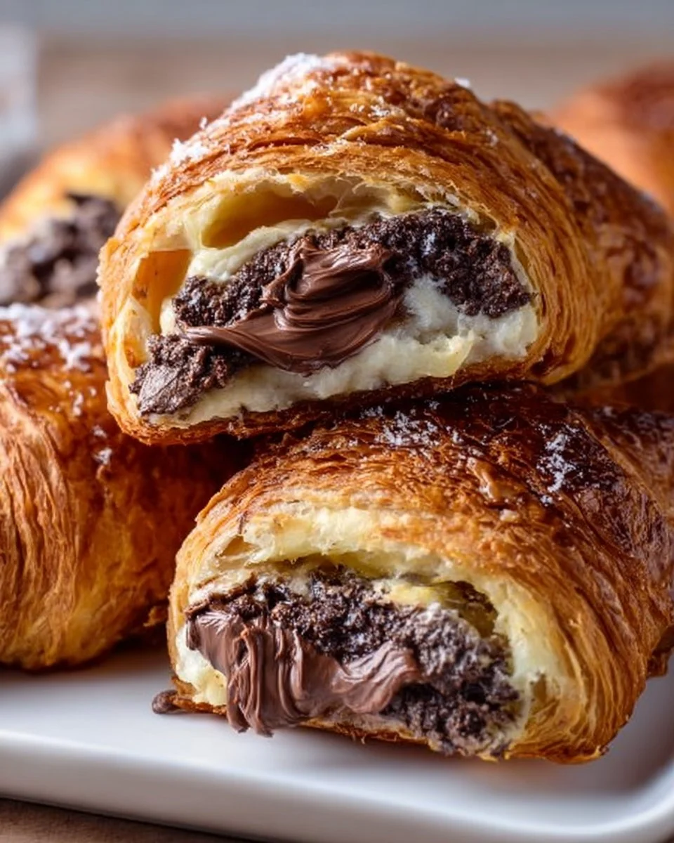Brownie-Teig-Croissants Rezept