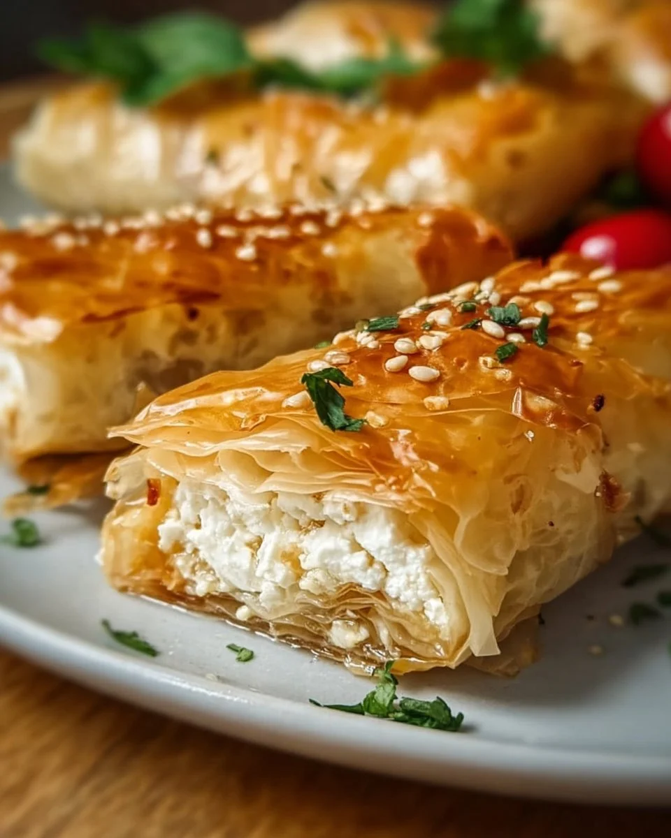 Gesunde Essensrezepte | Filoteig mit Feta-Käse
