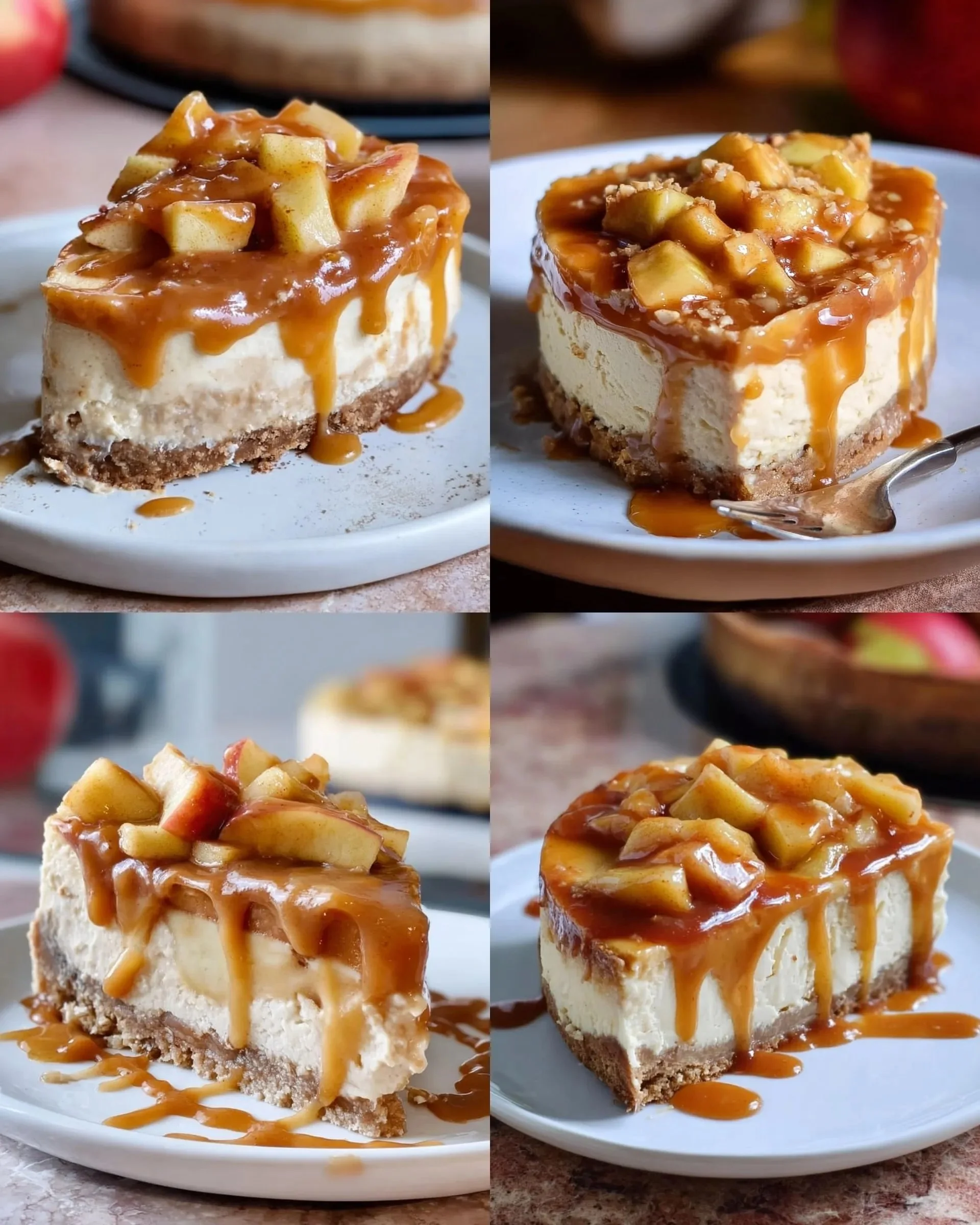 Karamell-Apfel-Käsekuchen