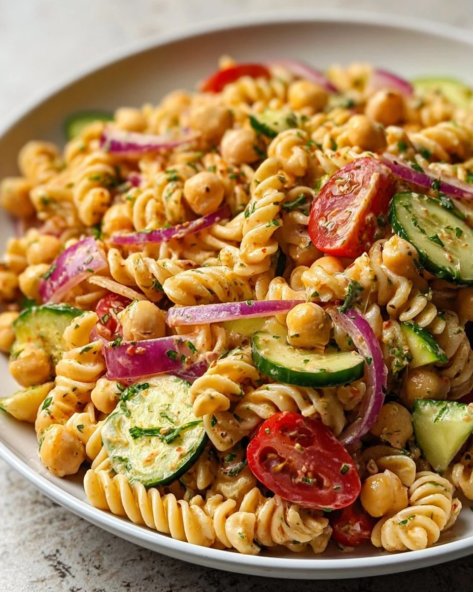 Kichererbsen-Pasta-Salat