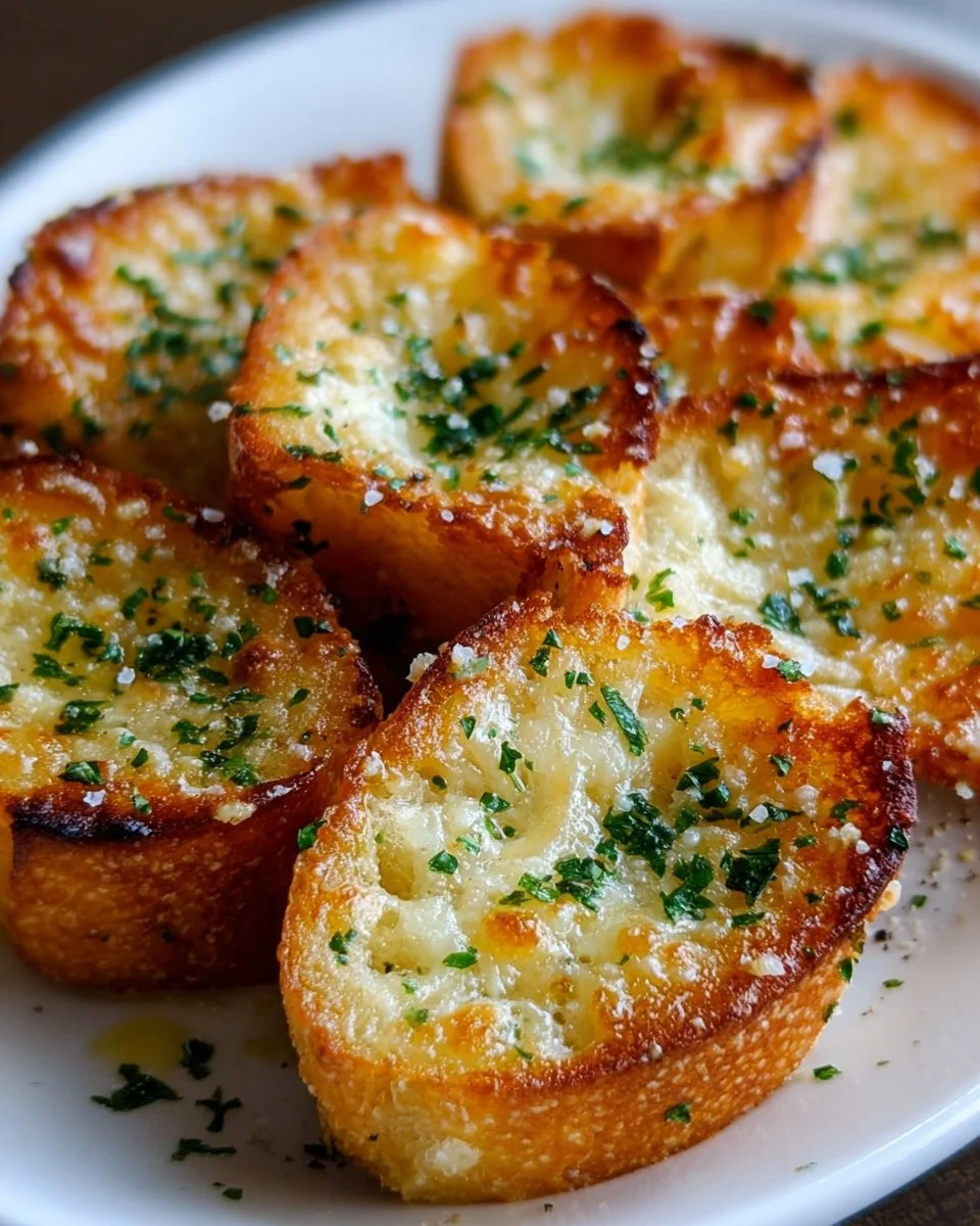 Knusprige Knoblauch-Käse-Häppchen