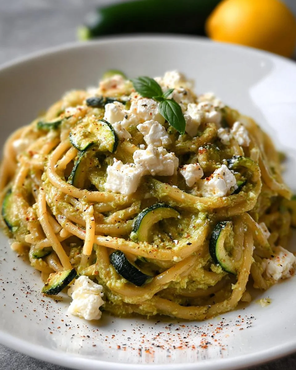 Pasta in Zucchini-Sauce