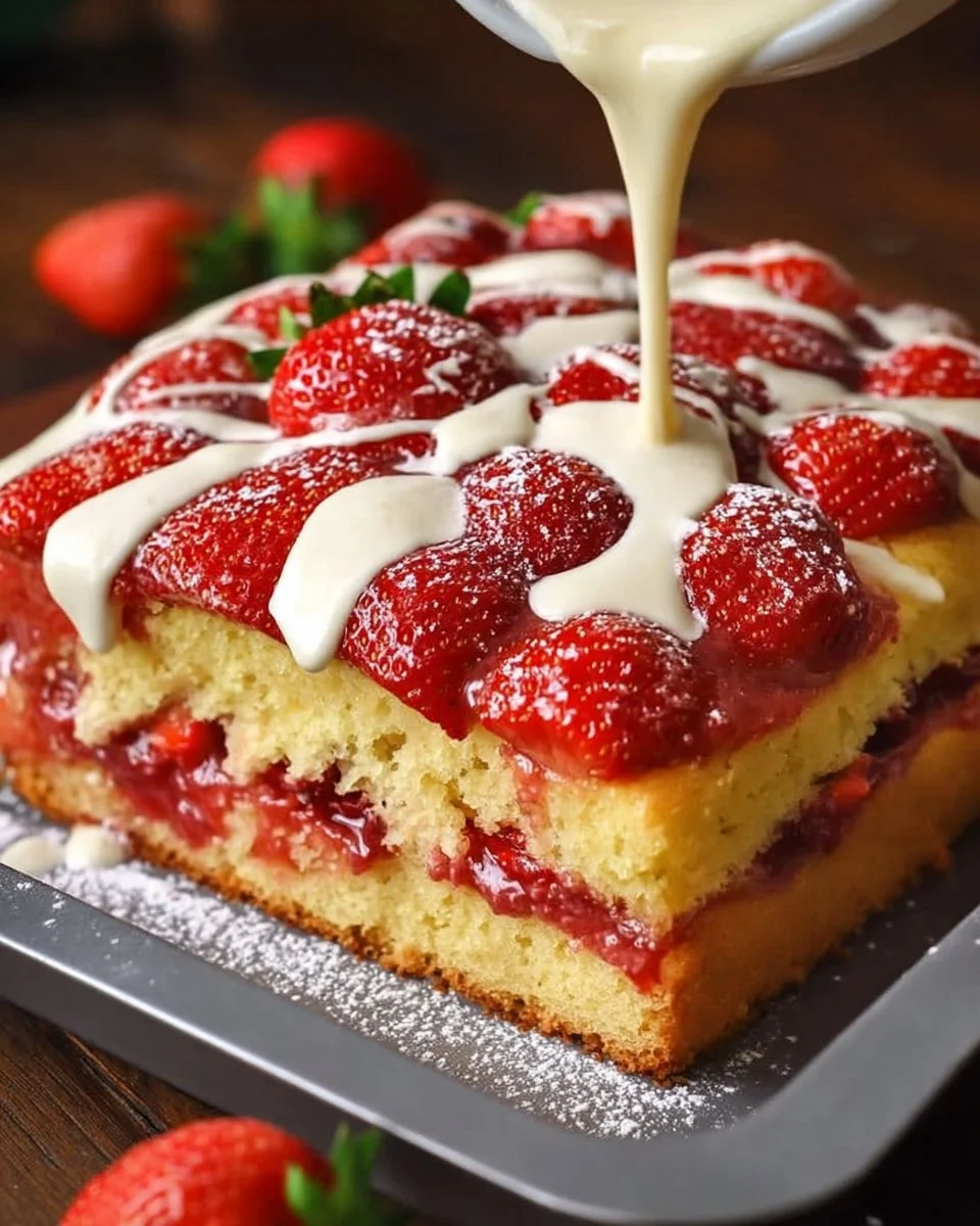 Schneller Erdbeerkuchen