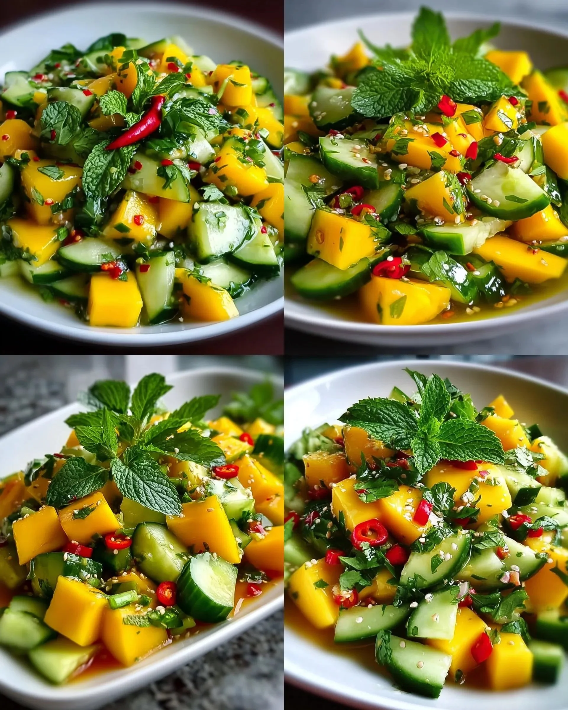 Thailändischer Mango-Gurken-Salat