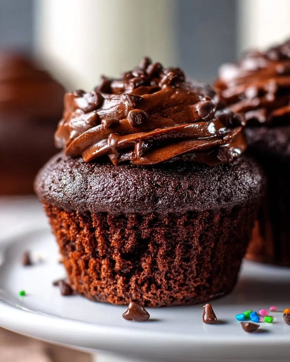 Ultimative doppelte Schokoladen-Muffins