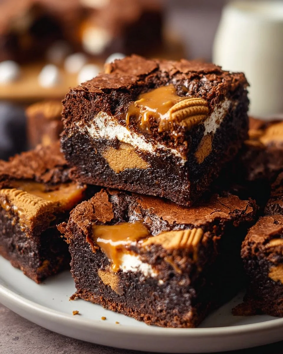 Biscoff-Brownies