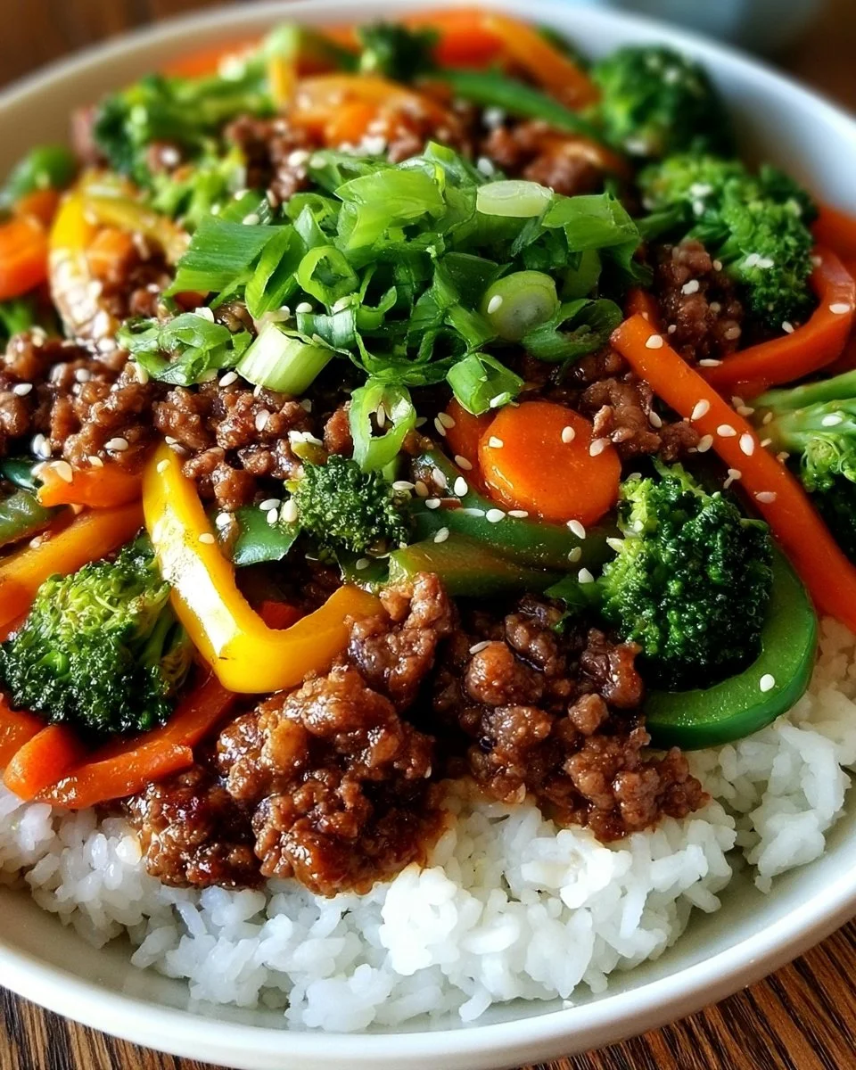 Koreanische Rinderhack-Bowl