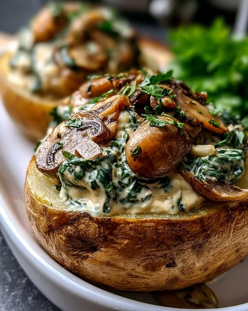 Ofenkartoffeln mit Pilz-Spinat-Füllung: Ein unglaubliches ultimatives Rezept für alle