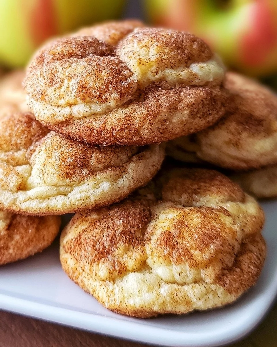 Schnelle Apfel-Zimt-Snickerdoodle-Kekse