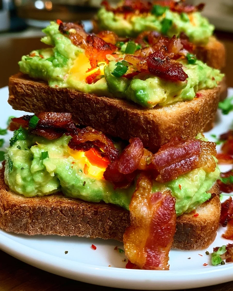 Bacon-Guacamole-Toast