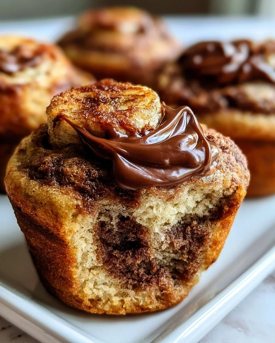 Bananen-Nutella-Muffins