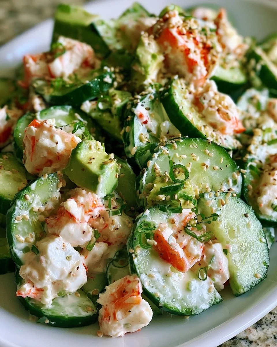 California-Rolls-Gurkensalat