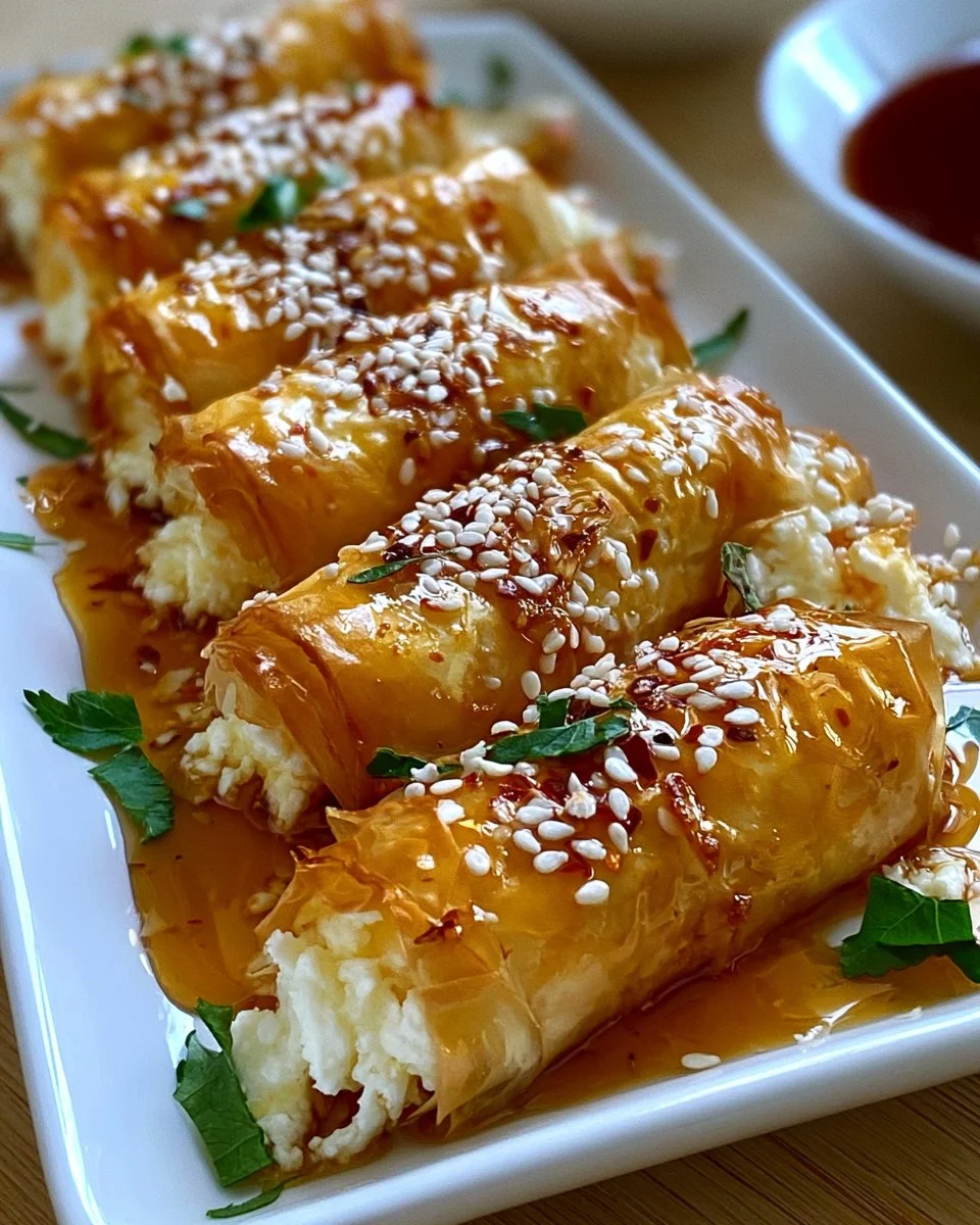 Chili-Honig-Feta-Rollen
