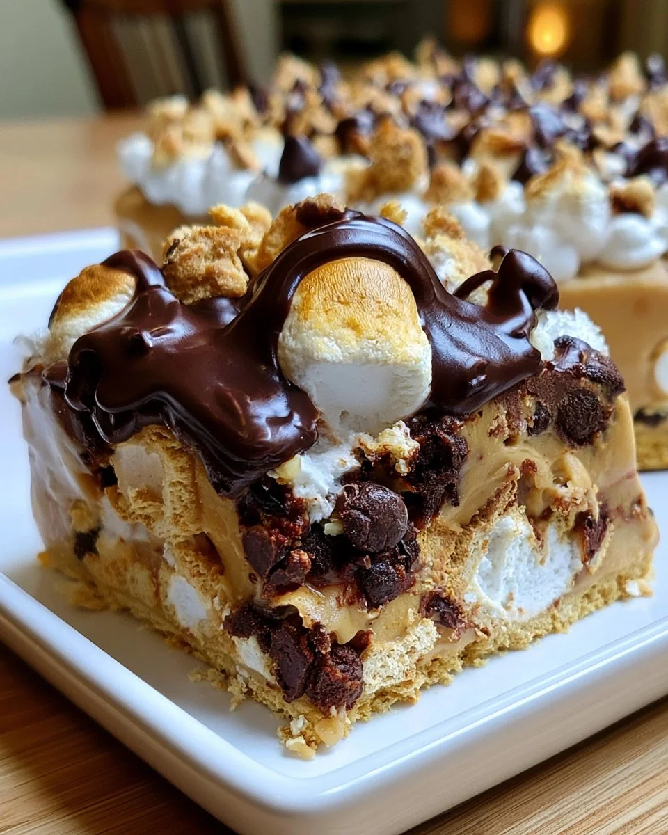 Riesiger S’mores-Keksteig-Kuchen